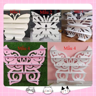 Kệ sơn nail treo tường hình Bướm full bộ có vít