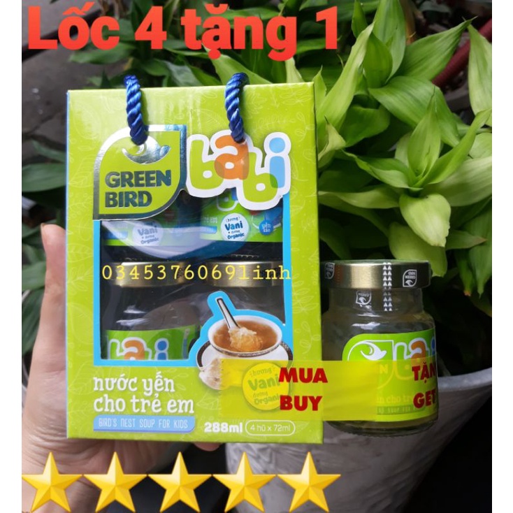 👉4️⃣hũ tặng 1️⃣ hũ 💥 Nước yến trẻ em Green Babi 💥