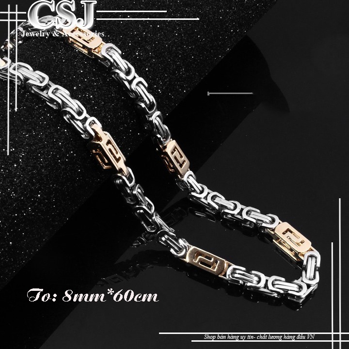 DÂY CHUYỀN INOX NAM VUÔNG CÁCH ĐIỆU  CỰC ĐẸP - Đem lại đẳng cấp phong độ cho người quen