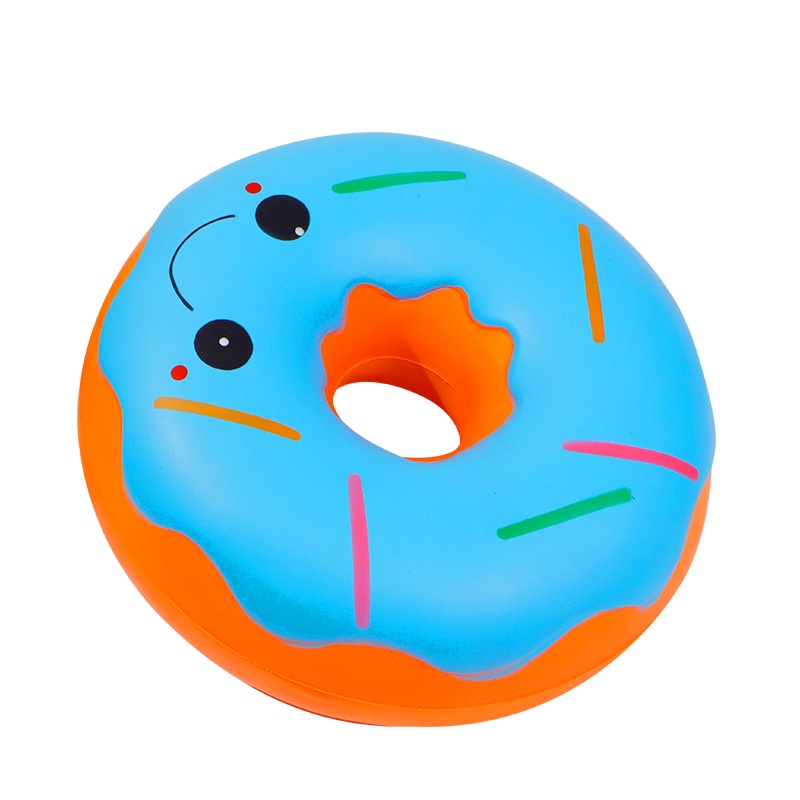 Squishy Bánh Donut Khổng Lồ Kích Thước 24cm Chậm Tăng Có Mùi Thơm Nhẹ Và Tặng Kèm Bao Bì