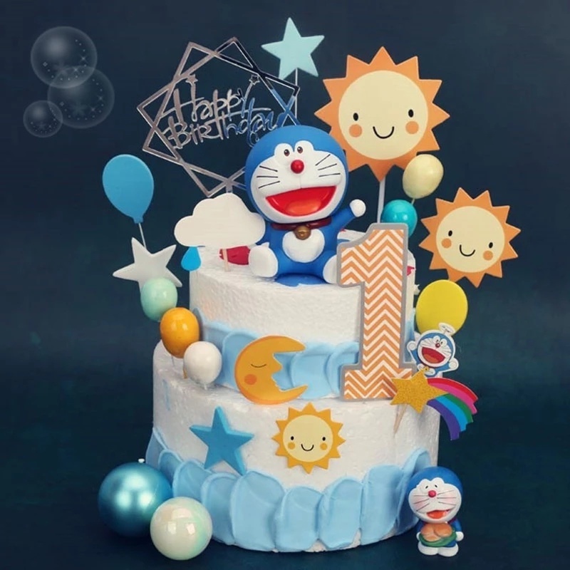 Doraemon Trang Trí Bánh Kem Sinh Nhật Dễ Thương Cho Bé