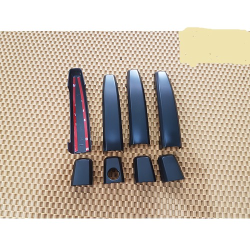 Bộ ốp tay nắm - hõm cửa xe Ford Ranger - nhựa ABS đen(hàng cao cấp)