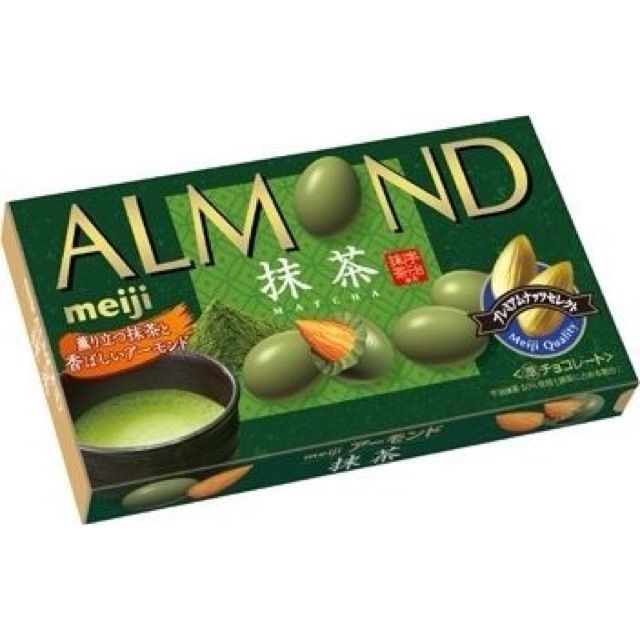 Socola ALMOND Meiji vị trà xanh