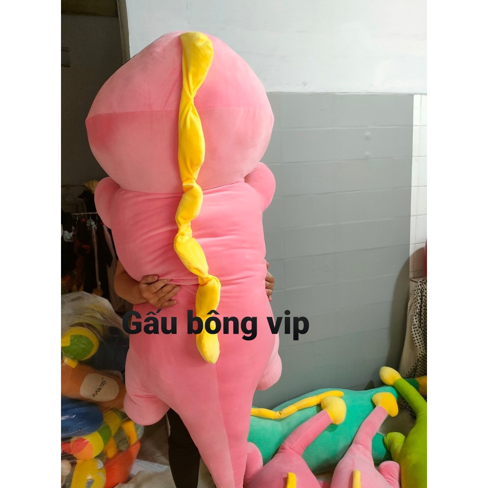 Gấu Bông Khủng Long Mắt Lồi Siêu To Khổng Lồ 2m, Thằn Lằn Đuôi Tim Thú Nhồi Bông Qùa Tặng VIP
