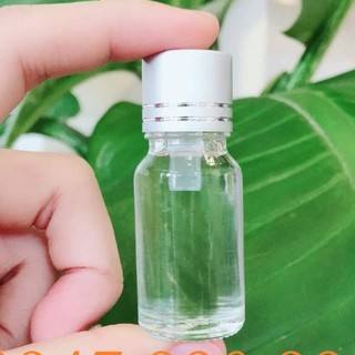Chai tinh dầu 10ml nâu/trắng nắp bạc 2 vạch cực đẹp và sang trọng.