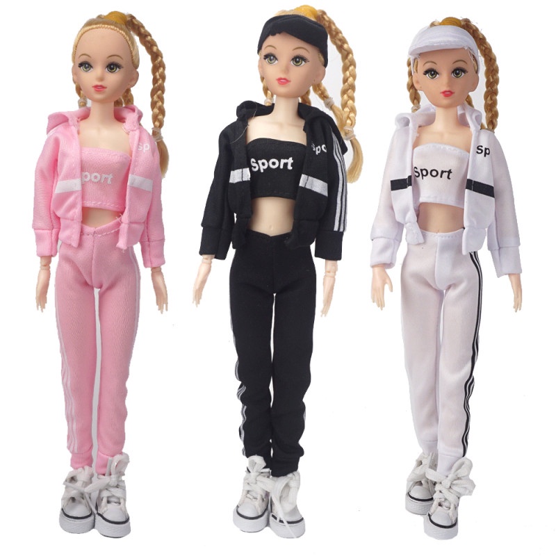 Bộ Quần Áo Thể Thao Thời Trang Giản Dị Dành Cho Búp Bê 29cm 1 / 6