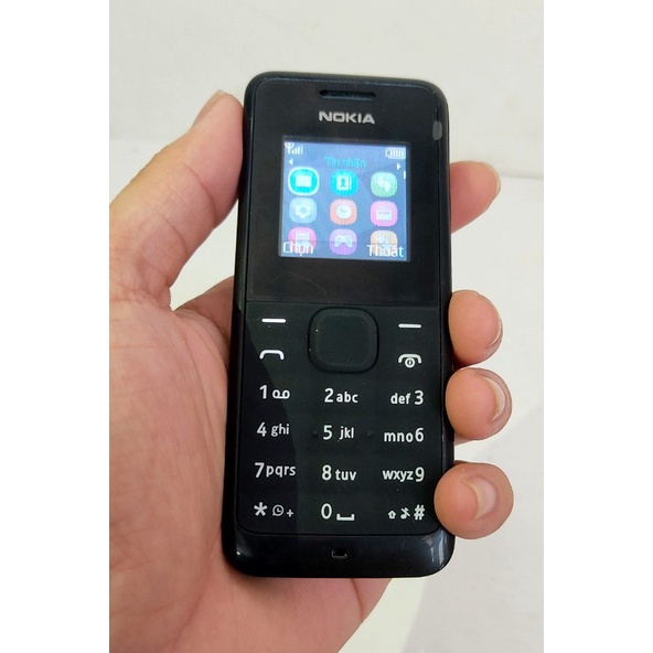 ĐIỆN THOẠI NOKIA CỤC GẠCH 1280 105 2SIM cổng sạc Micro USB Hoặc sạc CHÂN KIM