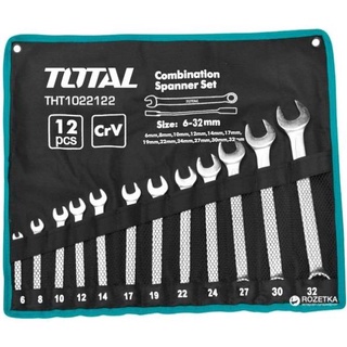 6 - 32mm bộ cờ lê vòng miệng total tht1022122
