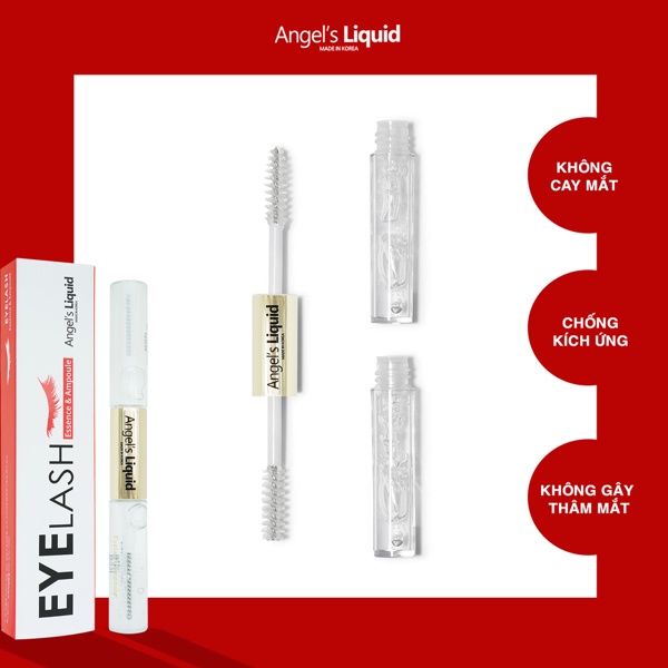 Tinh chất dưỡng mi 2 đầu Angel's Liquid Eyelash Essence 5ml &amp; Ampoule 5ml dưỡng dày và dài mi