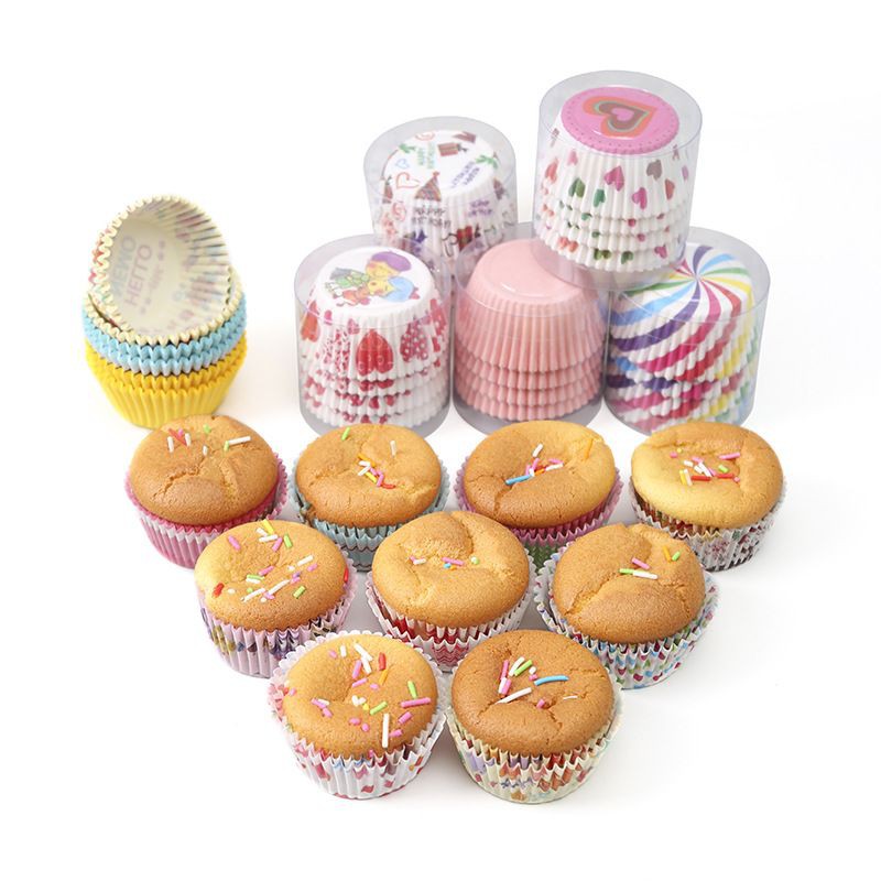 Set 100 Khuôn GIấy Làm Bánh Cupcake / Mufin (Mềm)