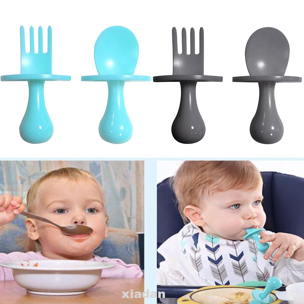 Accessories Baby Training Easy Clean Home Non-toxic Protection Spoon Fork Cutlery Set