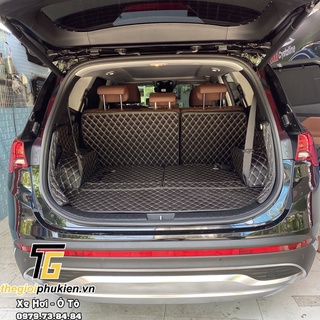 Lót cốp da 6D Hyundai Santafe 2021 full thành