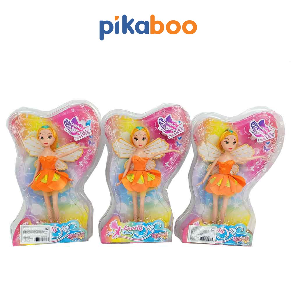 Đồ chơi búp bê barbie áo cam cho bé gái cao cấp pikaboo được làm từ nhựa nguyên sinh an toàn cho bé