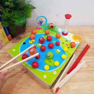 Đồ Chơi Giáo Dục – Bộ Trò Chơi Gắp Bi – Giáo Cụ Montessori