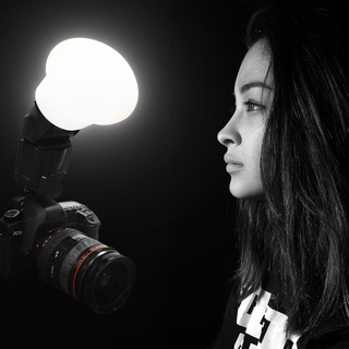 Phụ Kiện Khuếch Tán Ánh Sáng Selens Dome Diffuser Hình Cầu Cho Đèn Flash Máy Ảnh