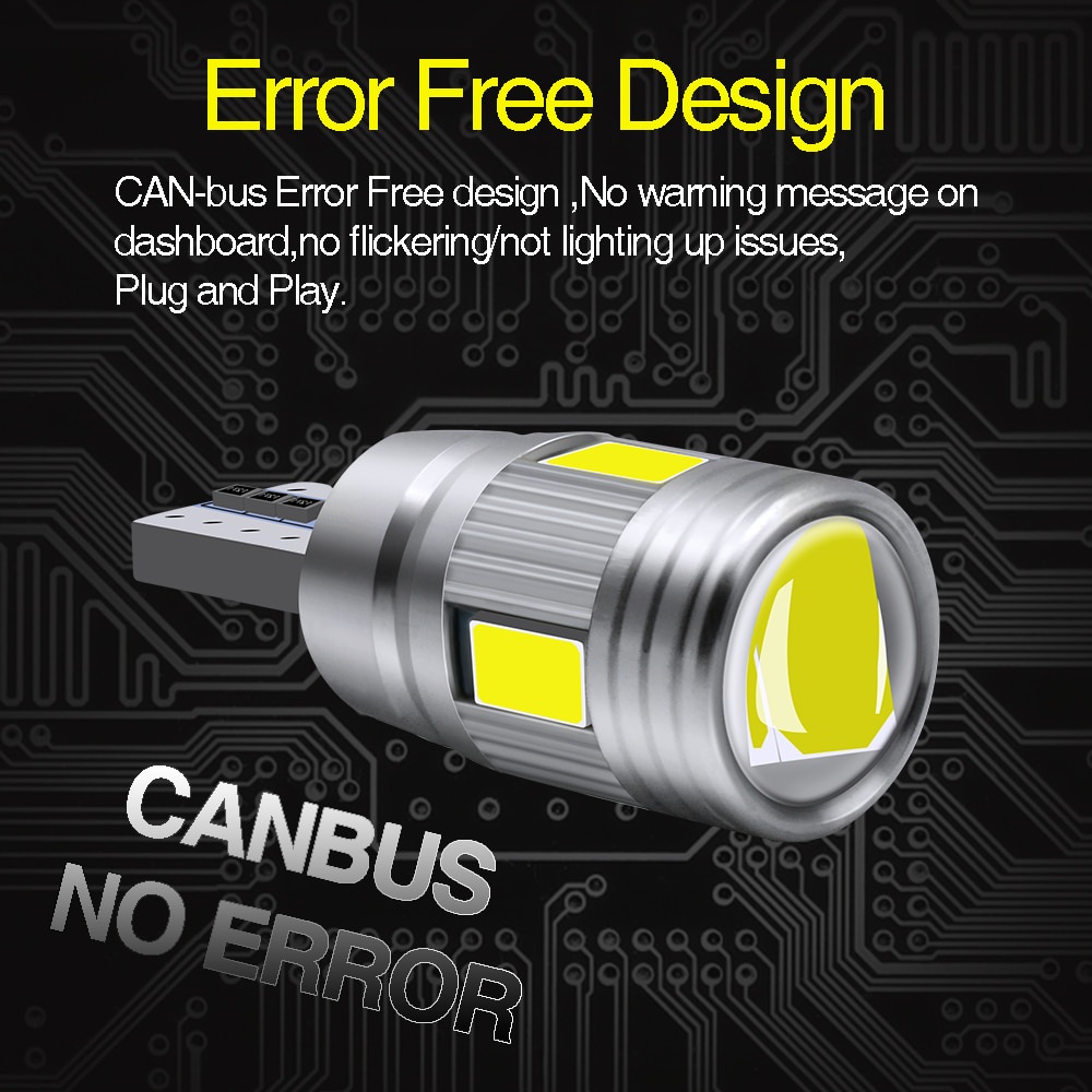 1 Bóng Đèn LED 194 W5W 24-SMD 4014 Thay Thế Cho Xe Hơi