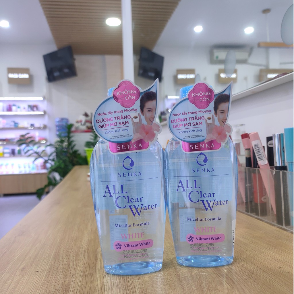 Nước Tẩy Trang Senka Micellar Dưỡng Trắng All Clear Water Micellar Formula White 230ml | BigBuy360 - bigbuy360.vn