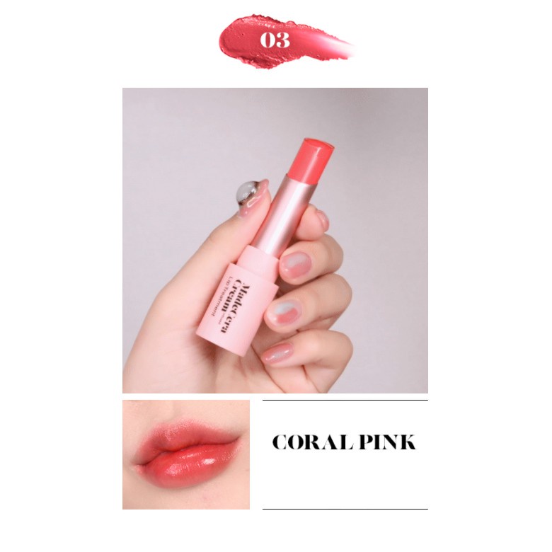 Son Dưỡng Môi Skinrx Lab MadeCera Cream Lip Treatment 03 Coral Pink (4.5gr)