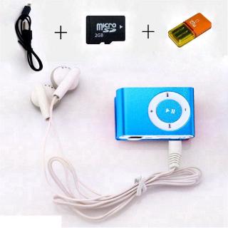 Máy Nghe Nhạc MP3 Mini Nhiều Màu Hỗ Trợ Thẻ Nhớ TF Cổng USB MP3 2GB TF