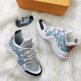 ( Hàng Độc ) Giầy Thể Thao Sneakers LV ( trắng xanh )