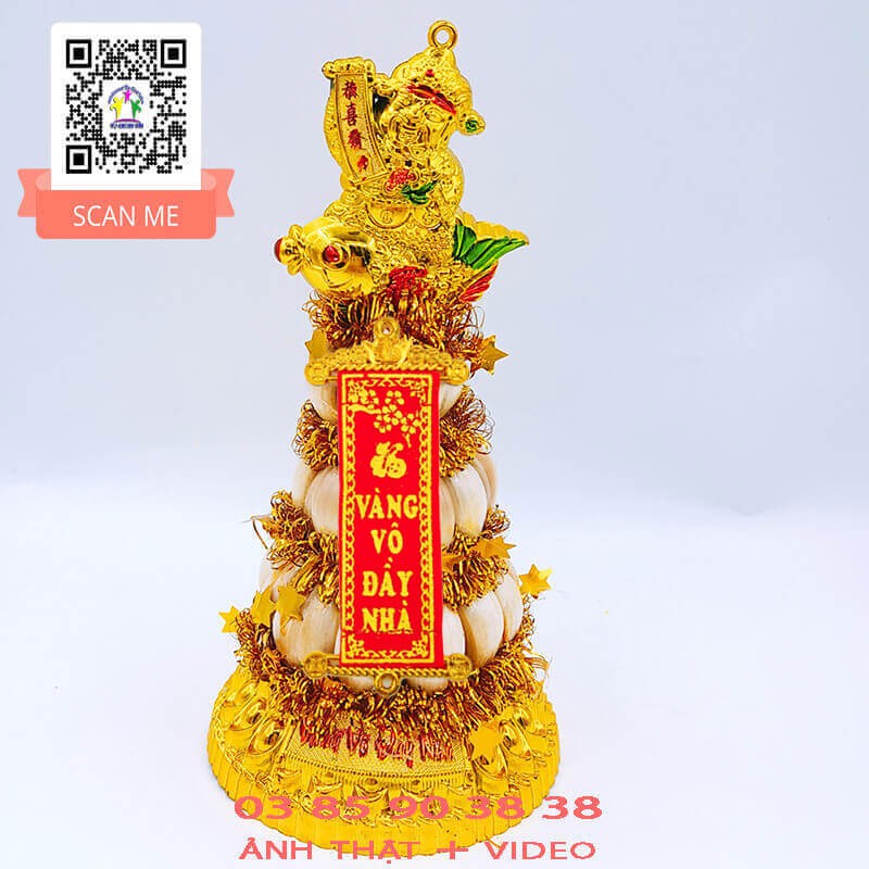 Tháp Tỏi Thần Tài - Bông Tỏi Thần Tài 3 Tầng Tép VỢ CHỒNG TÔI | BigBuy360 - bigbuy360.vn