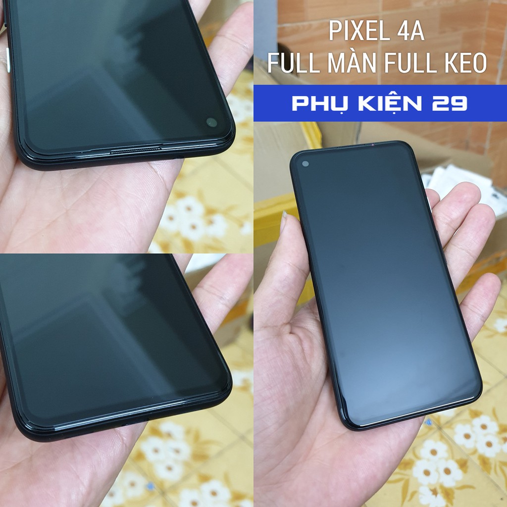 [Google Pixel 4A] Kính cường lực FULL màn FULL keo Glass Pro+ 9H