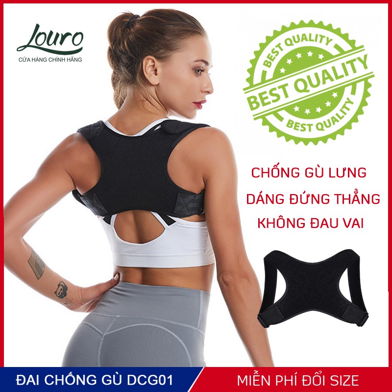 Đai chống gù lưng nam nữ, kiểu đai áo chống gù tự động điều chỉnh dây đeo đa năng, phù hợp nam nữ, trẻ em