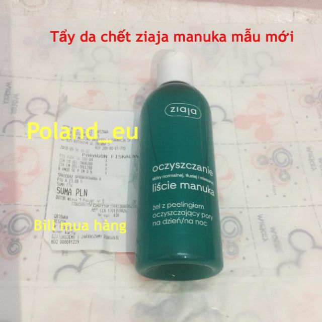 Tẩy da chết ziaja manuka (bill đầy đủ)