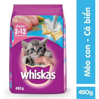 Thức ăn whiskas mèo con junior 450g