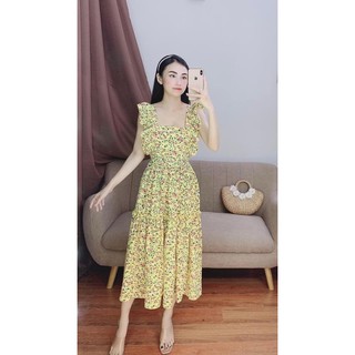 ĐẦM MAXI TAY CÁNH TIÊN