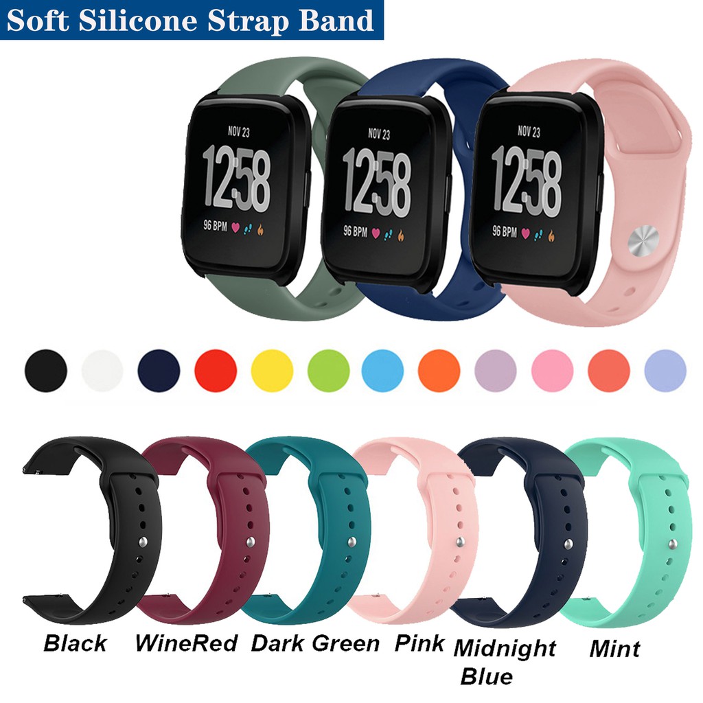 Dây Đeo Silicon Mềm Thay Thế Dùng Cho Đồng Hồ Thông Minh Fitbit Versa