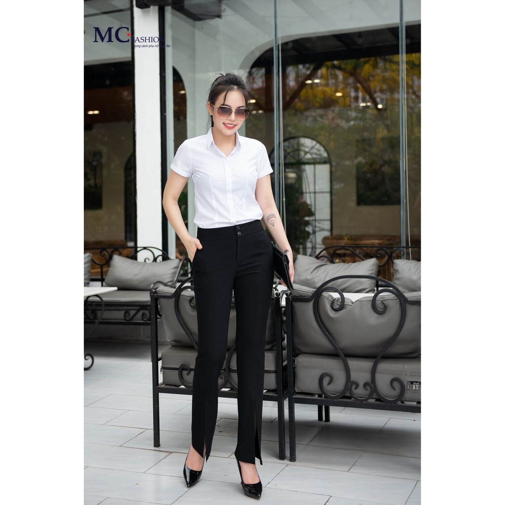 Áo Sơ Mi Nữ ,Áo Sơ MI Trắng Nữ Cộc Ngắn Tay Thời Trang Công Sở MC Fashion Đủ Size S, M, L, XL,XXL, Đồng Phục Công Sở Nữ
