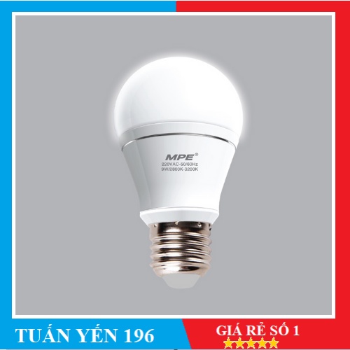bóng bulp 7w mpe ánh sáng trắng