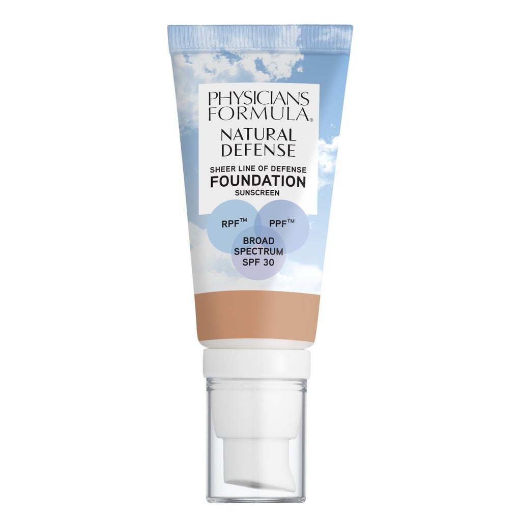 KEM NỀN TỰ NHIÊN MỎNG NHẸ CÓ CHỐNG NẮNG PHYSICIANS FORMULA NATURAL DEFENSE FOUNDATION 30ML CHÍNH HÃNG - 8186