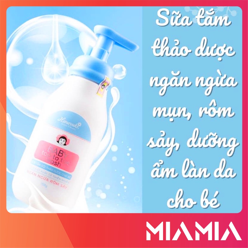 Sữa Tắm Gội Cho Bé Hanayuki Baby Top To Toe chính hãng Hana - 8936205370155