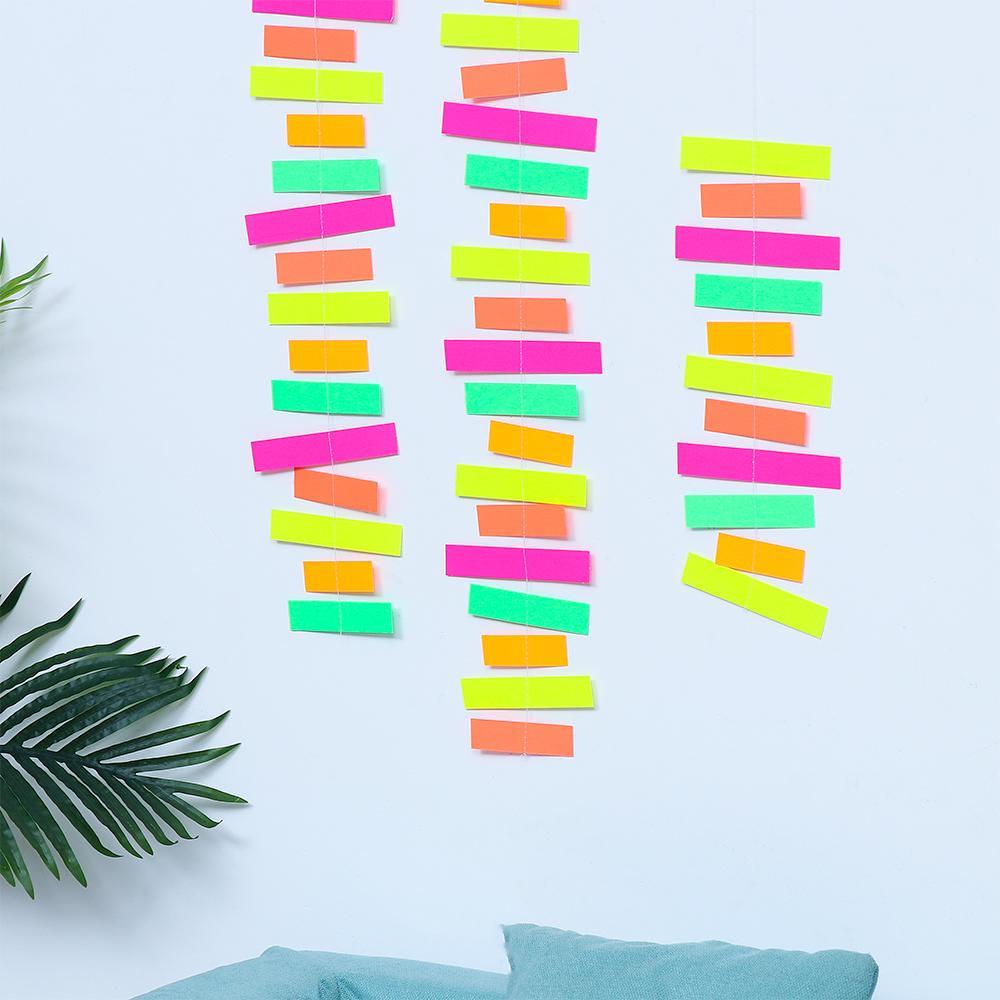 Dây Giấy Dạ Quang Treo Trang Trí Tiệc Cưới DIY