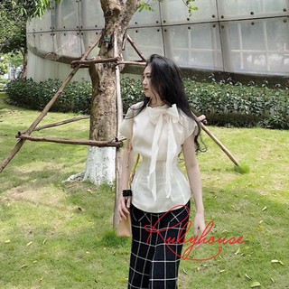 Áo tơ cổ nơ Ruby