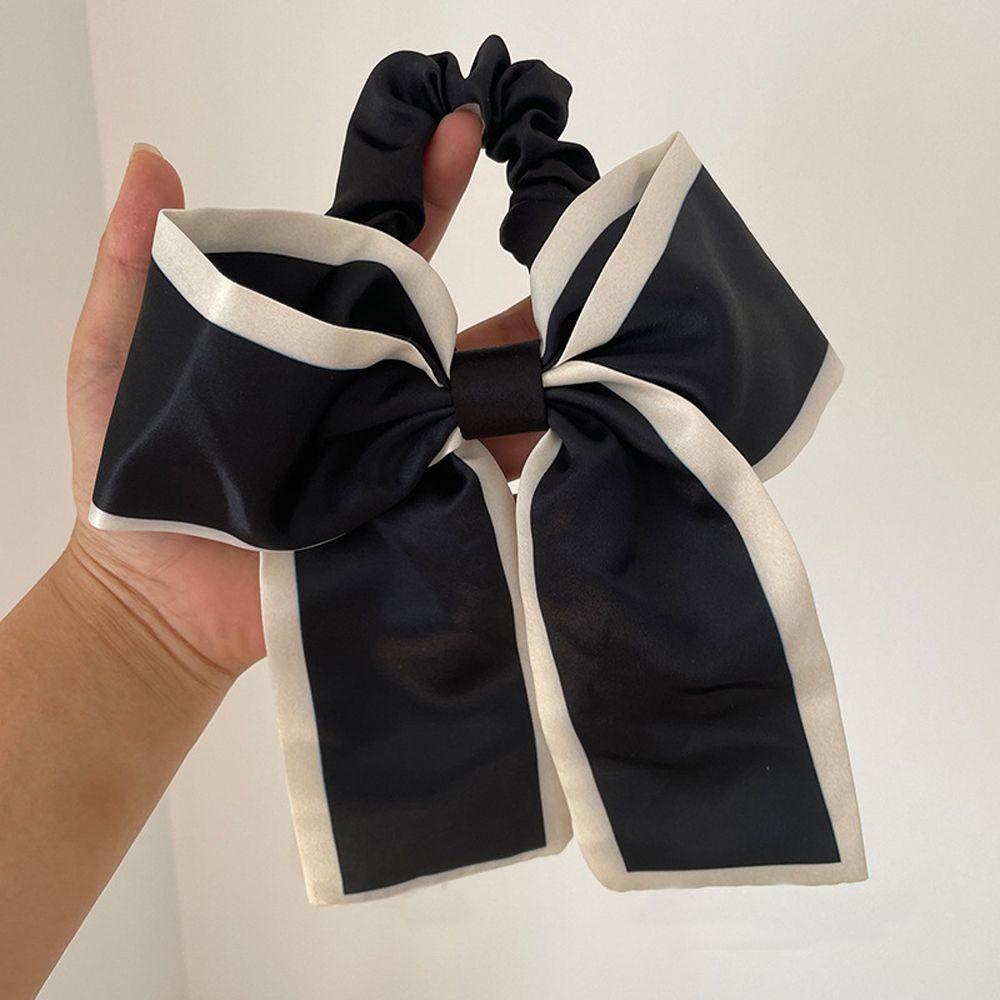 Dây Buộc Tóc Thắt Nơ Cỡ Lớn Phong Cách Vintage Thanh Lịch Cho Nữ