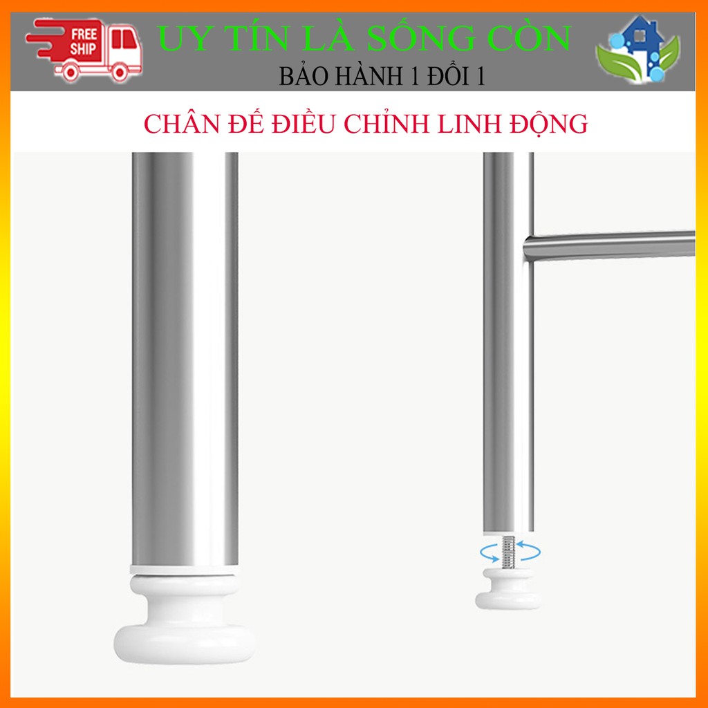 [KHÔNG KHOAN VÁ KHÔNG ĐỤC TƯỜNG] KỆ BỒN CẦU, KỆ MÁY GIẶT INOX 304 ĐA NĂNG (KMG05)