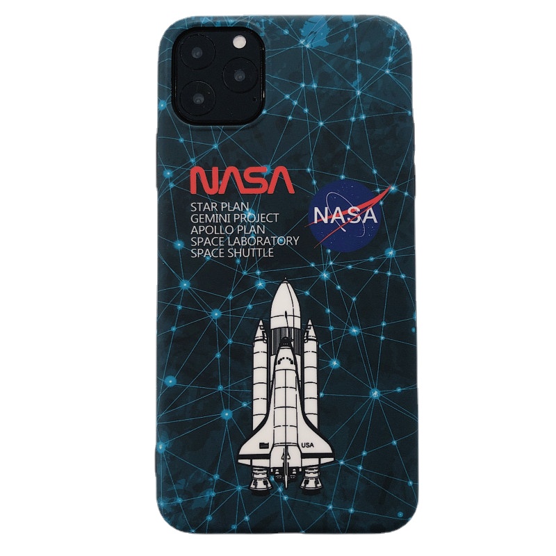 Ốp Điện Thoại Chống Sốc In Hình Tên Lửa Nasa Cho Iphone 12 I11 Pro Max X Xr Xs Se 2020 7 8 Plus