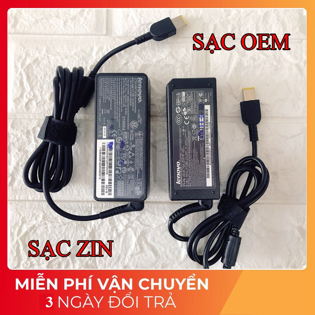 Sạc Laptop Lenovo 20V - 3.25A Chân USB dành cho G40-30 G40-70 Z40 Z50 E41-80 G40 G40-45 G40-80 kèm dây nguồn