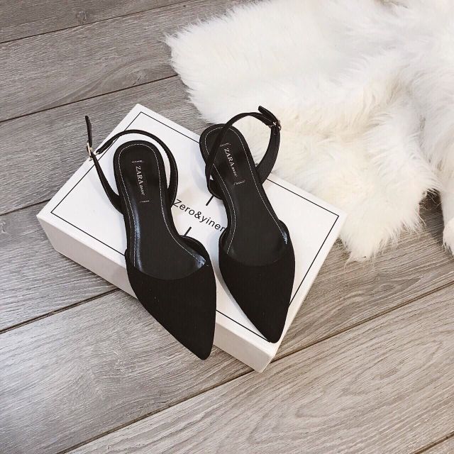 Zara bệt slingback đế 2p