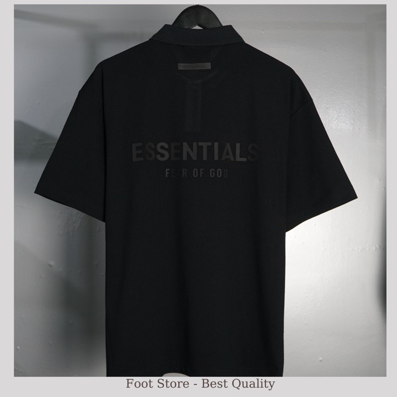 Áo polo Essentials in nổi cao cấp Áo polo Essentials siêu cấp