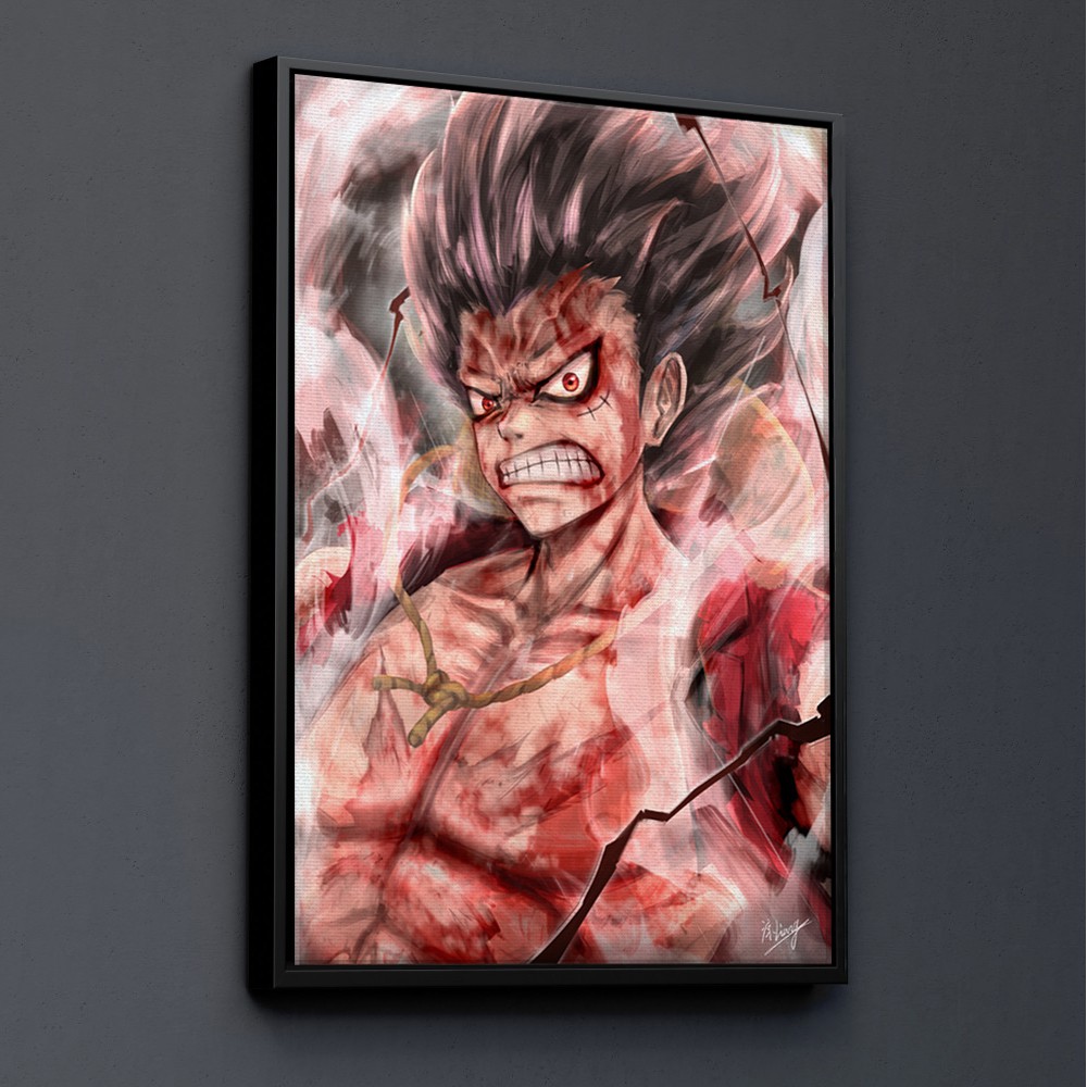 TRANH CANVAS ANIME ONE PIECE Vua Hải Tặc treo tường in theo yêu cầu - Monkey D Luffy 4