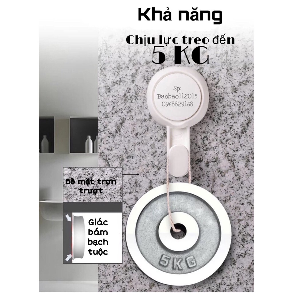 Móc Treo Hút Chân Không Cường Lực