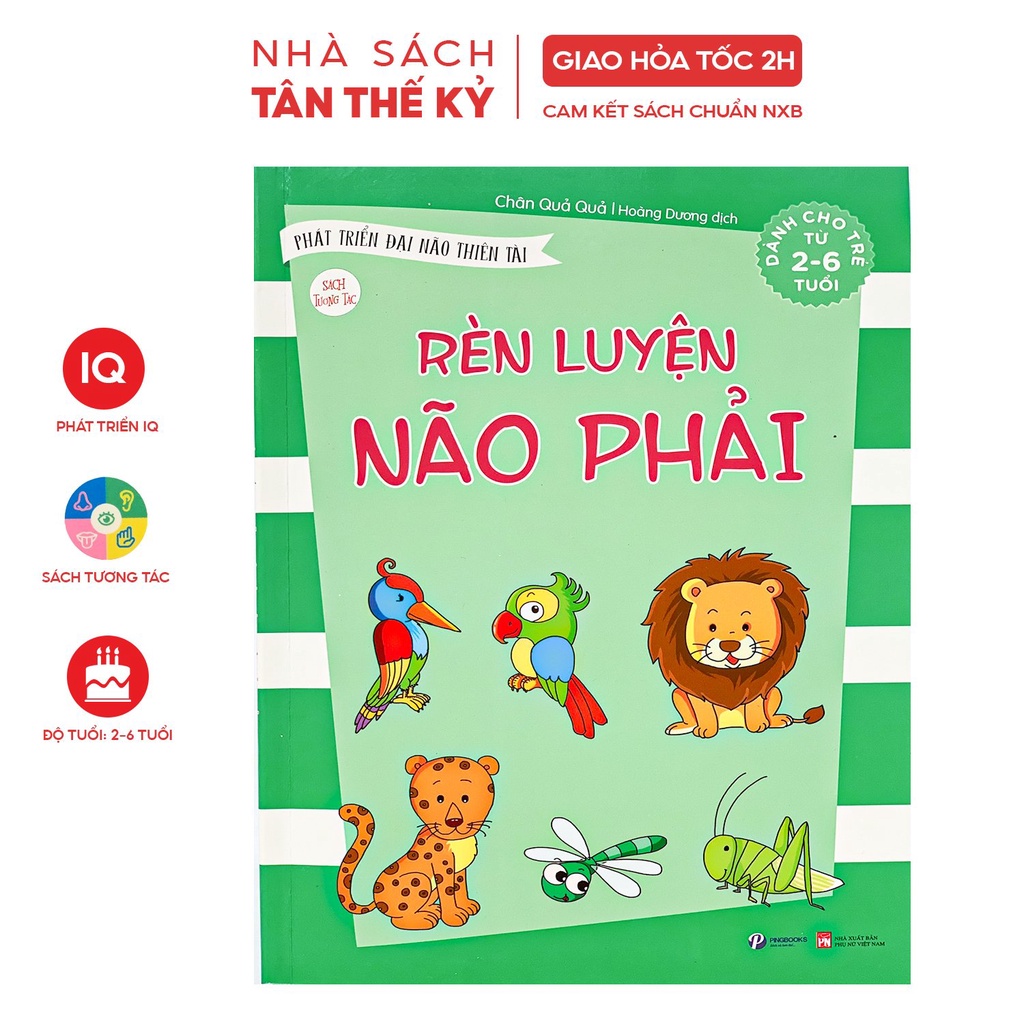 Sách - Phát triển đại não thiên tài: Rèn luyện não trái, não phải cho bé 2-6 tuổi (Bộ 2 cuốn)