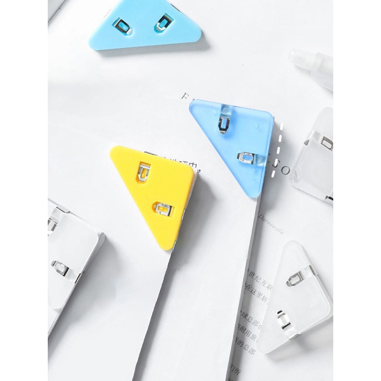 Set 5 Kẹp Giữ Giấy Mini Màu Trơn Trong Suốt Đa Ứng Dụng