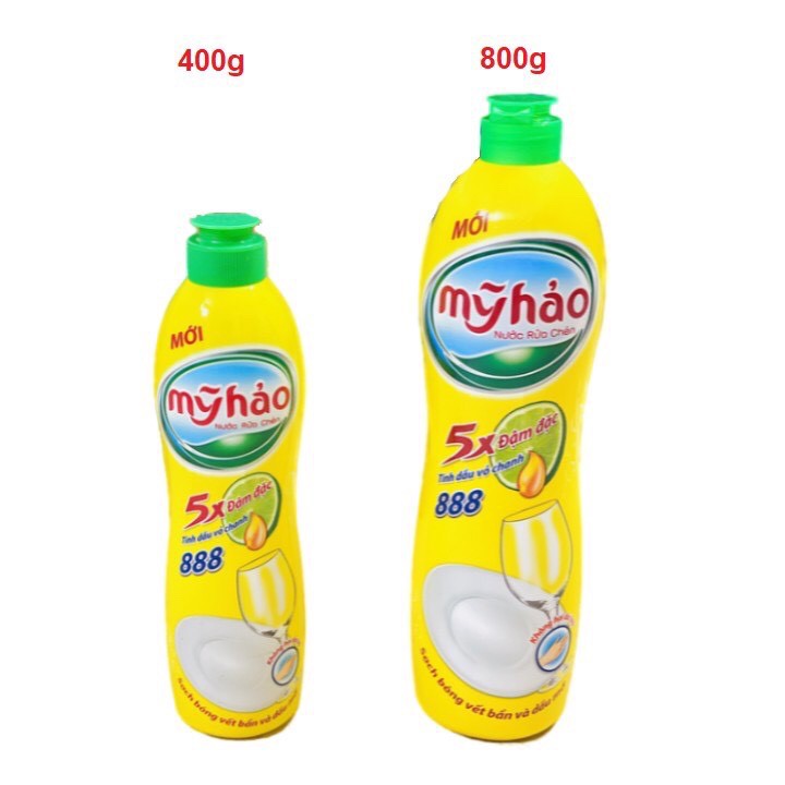 Nước Rửa Chén Mỹ Hảo Hương Chanh 400g/800g