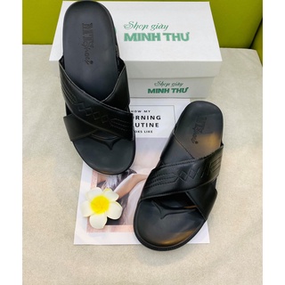 [shop giay minh thu]Dép nam quai chéo MT77