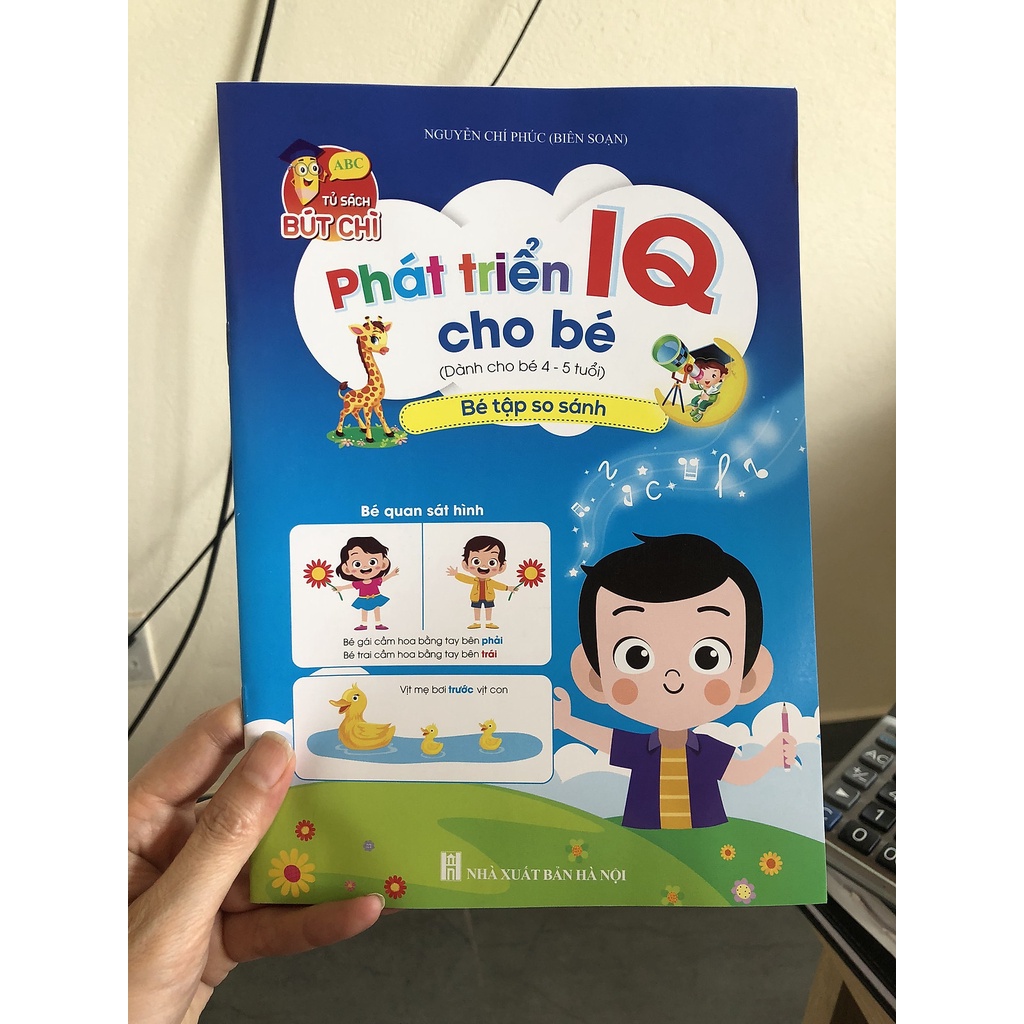 Sách - Bộ sách phát triển IQ 4-5 tuổi- Tập Tô Chữ, Tô Số, Bé Làm Quen Với Toán tập 1,2, Bé Làm Quen Chữ Cái, Tập So Sánh